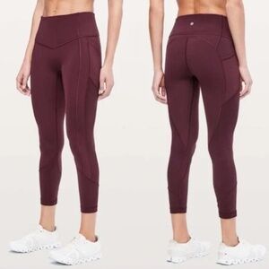 Lululemon Leggings All The Right Places Crop II 23" Dark Adobe